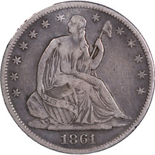 1861-O Mezzo dollaro Liberty