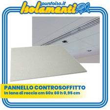Pannelli Controsoffitto Gyquadro in Lana di Roccia 60 x 60cm 10 pannelli 3,60 mq