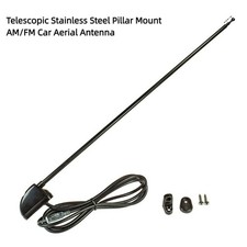 Antenna Telescopica 3 Pezzi Montaggio a Pilastro per Vw Camper Maggiolino T1 T2 T25 Van