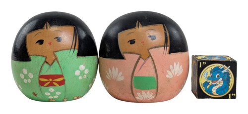 Coppia bambole kokeshi - coppia,