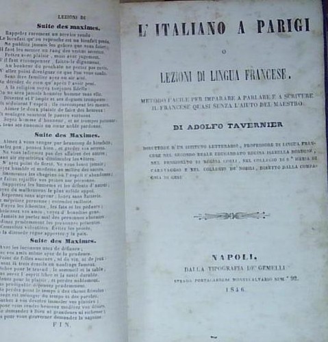 Tavernier italiano parigi - tavernier, l'italiano