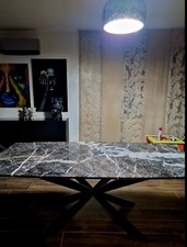 Tavolo in pietra naturale statuario grey 