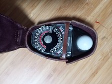 Sekonic Norwood Esposimetro Made In USA con Astuccio In Cuoio