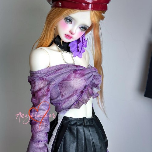 Camicetta crop top - viola, 1/4