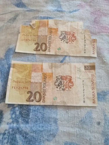 Banconota slovenia tolarjev - slovenia,