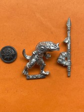 Games Workshop Citadel Warhammer Fantasy Lizardmen Saurus Warrior RARE OOP METAL