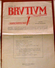 BRUTIUM n°9/10  - 1952 - direttore  ALFONSO FRANGIPANE Società Mattia Preti