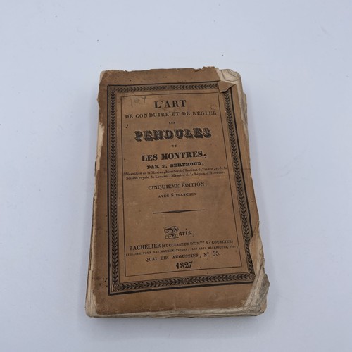 1828 french horology - 1828, book