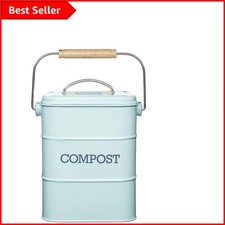 Pattumiera compost cucina blu