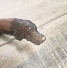 Coltello artigianale Arburesa pusceddu Manico intagliato cane da caccia  20 cm