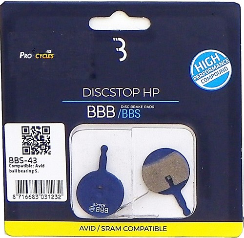 Plaquettes frein bbb - de,
