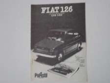 advertising Pubblicità 1974 FIAT 126 POLISTIL