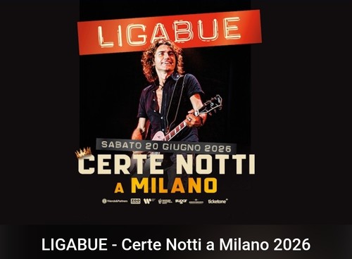 Biglietto concerto ligabue - biglietto,