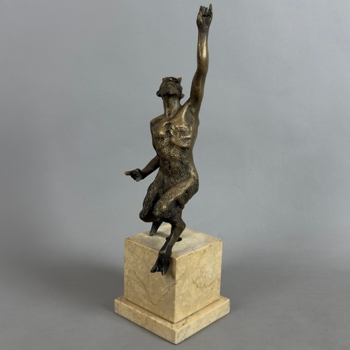 Antica scultura bronzo satiro - antica,