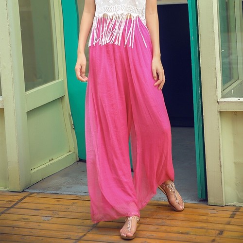 Pantalone donna chiffon