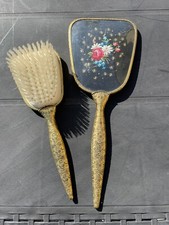 Set specchio e Spazzola Antichi, Usati 