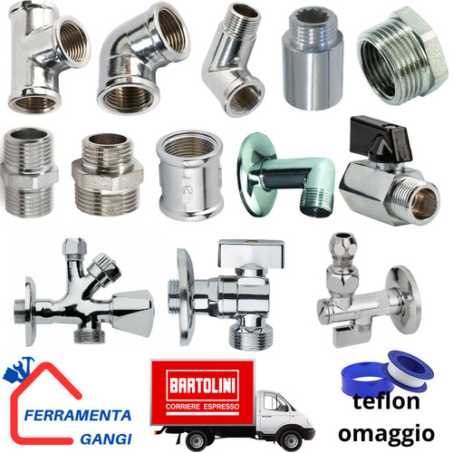 Raccordi ottone cromato - in,