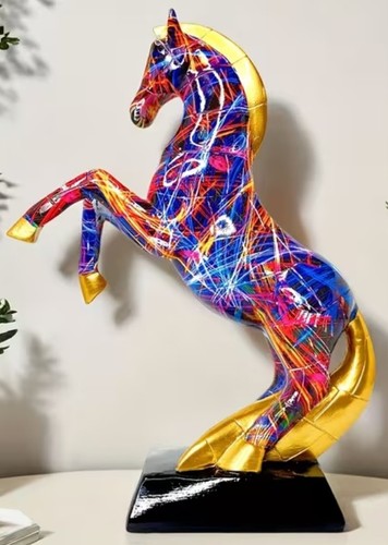 Statuina cavallo resina pop - resina,