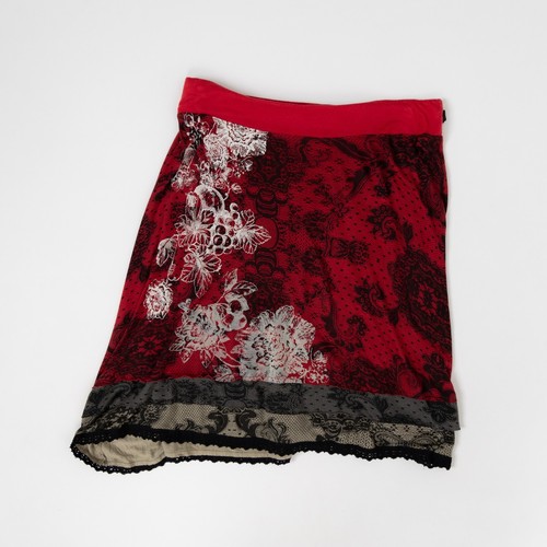 Gonna desigual rossa nera - gonna,