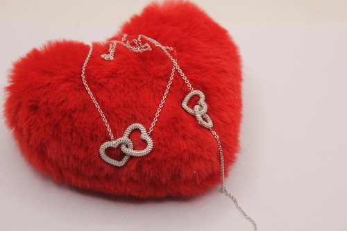 Collana bracciale cuori - collana,