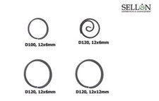 Ornamento per recinzione in - o,