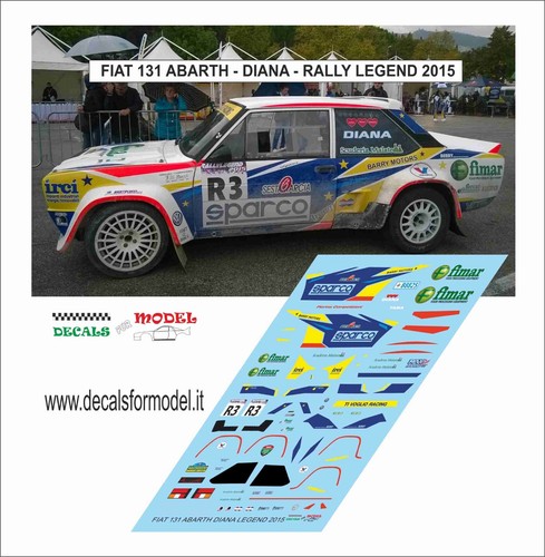 Decals fiat 131 abarth - 1:43,