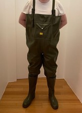 CHEST SCAFANDRO IN GOMMA VERDE TRENTO UOMO NERO TAGLIA 44