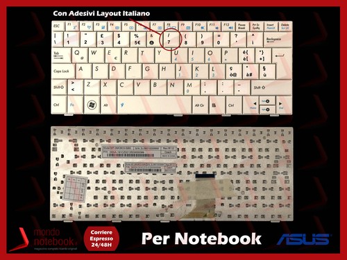 Tastiera asus eeepc - tastiera, 1001p