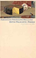 764) CARTOLINA PARMA DITTA PELAGATTI FORMAGGIO PARMIGIANO ILLUSTRATORE BALLERIO
