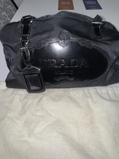 Prada bauletto logo jacquard - prada,