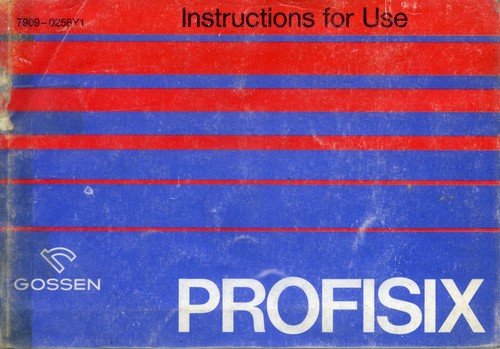 Manuale istruzioni gossen - istruzioni,