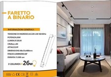 Faretto binario 26w - 26w, bianco