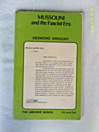 Mussolini and the fascist era - fascist,