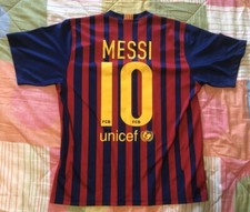 Maglia Calcio Messi Barcellona 2015 Nike Football L Originale Con Difetto