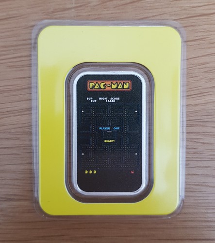 Lingotto pac man argento oz - 1,