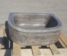 LAVANDINO LAVAMANI LAVABO LAVELLO VASCA RUSTICO NO MARMO INTERNO DA GIARDINO