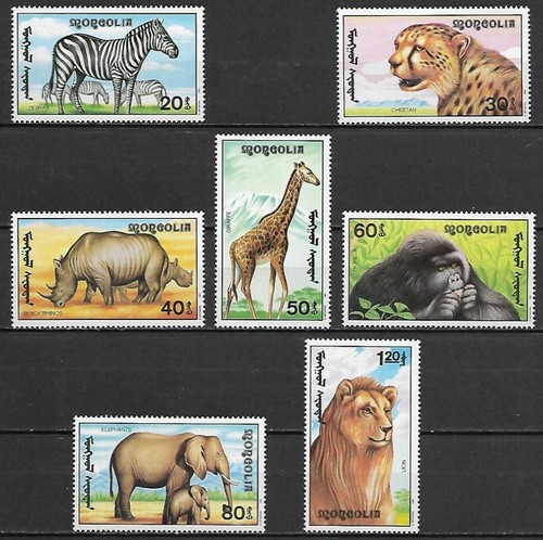 Mongolia 1991 fauna animali - mongolia,