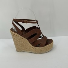 Scarpa sandalo espadrillas YSL Yves Saint St Laurent Malo zeppa plateau 37,5 7