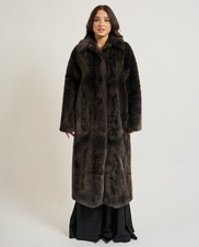 Cappotto lungo donna Silvian Heach effetto pelliccia