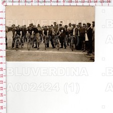 A2424 GARA CICLISMO REGGIO EMILIA ??? BERETTINI MEGAFONO BICI RUSSELL GANNA FOTO