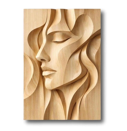 Bassorilievo legno con - in,