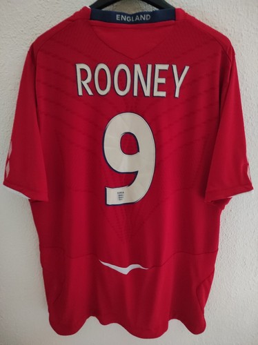 England 2008 rooney camiseta - england, 9