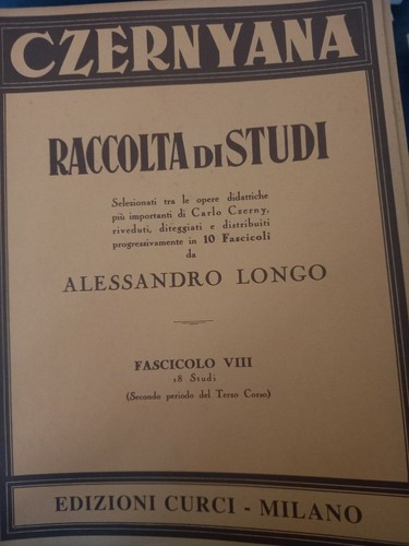 Czernyana raccolta studi x - raccolta, di
