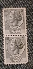 Rara coppia francobolli Italia