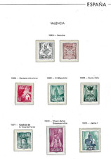 Spagna: 1963; al 1975, Plan sur Valencia, francobolli locali, tutti gli anni, MNH, EBES001