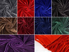 STRETCH SAMT Stoff Velour