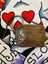 Pochette pochette vintage in tela Fendi Zucchino pochette pochette monogramma