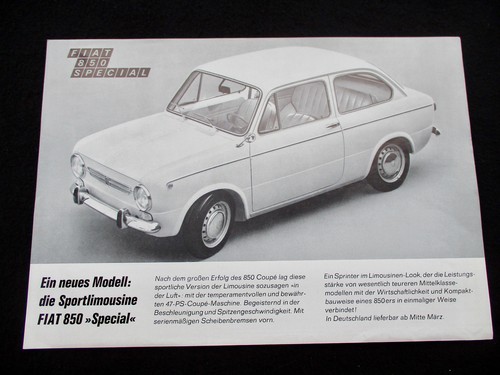 Fiat 850 special a4 2s - 850, ca.68