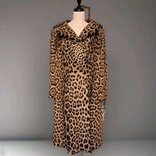 Pelliccia Leopardo Autentico Vintage Eredità ( Naldoni Torino) Perfetta Tg 44 