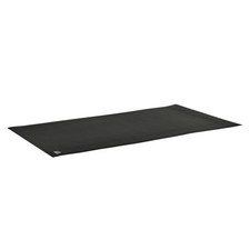 HOMCOM Tappeto Palestra Ammortizzante in PVC Antiscivolo per Tapis Roulant Nero